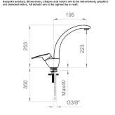 Countertop kitchen faucet with a swivel spout Papraqan