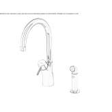 Countertop kitchen faucet with a single handle and pull-out spout Ustyluh