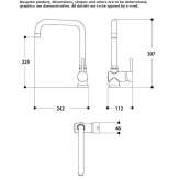 Single-lever kitchen faucet Tyvriv