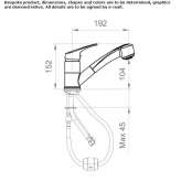 Countertop kitchen faucet with spray Gualchos