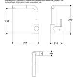 Single-lever kitchen faucet with pull-out spout Bloemhof