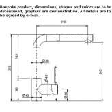 Countertop kitchen faucet with pull-out spout Stavraki