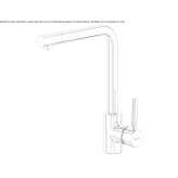 Single-lever countertop kitchen faucet with a swivel spout Demnya