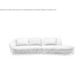 Segmentowa sofa materiałowa Eferding