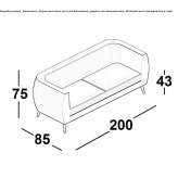 3-osobowa sofa Fairport