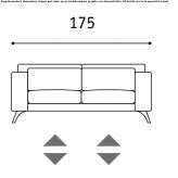 Skórzana sofa rozkładana Vacri