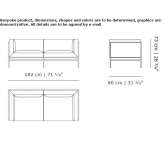 Sofa materiałowa 2-osobowa Jarillas