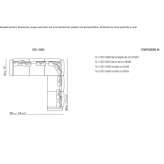 Sectional fabric sofa with removable cover Mixtlan
