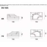 Leather sectional sofa Egling