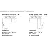 Corner modular fabric sofa Valfarta