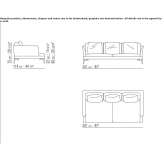Sectional fabric sofa Karalat
