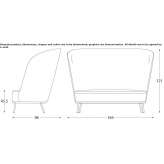 2-seater fabric sofa Svislach