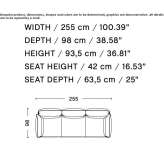 3-seater sofa Summaga