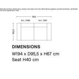 Modular 2-seater sofa Valfarta