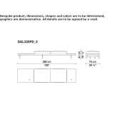 Sofa materiałowa 3-osobowa z szezlongiem Leordina