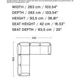 Corner sofa Summaga
