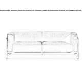 Upholstered two-seater sofa Emsworth