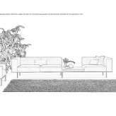 Sectional fabric sofa Vinci