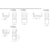 Segmentowa sofa materiałowa Citluk