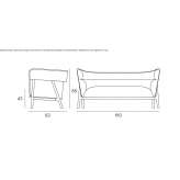 Fabric sofa Ampere