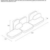 Modular sectional sofa Balint