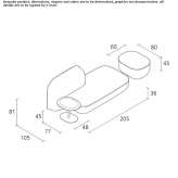 Modular sectional sofa Balint