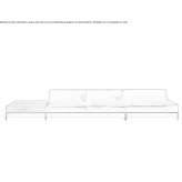 Skórzana sofa modułowa segmentowa Westdale