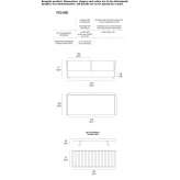 Dwuosobowa rozkładana sofa materiałowa ze zdejmowanym pokrowcem Molochio
