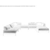 Modular sectional sofa made of fabric Westdale