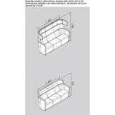 Sofa with high backrest Borsice