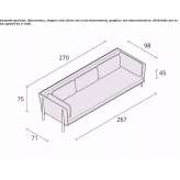 3-seater sofa Poieni