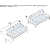 Segmentowa sofa materiałowa Balboa