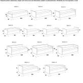 Segmentowa rozkładana sofa materiałowa ze zdejmowanym pokrowcem Riachao