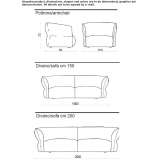 2-seater sofa with removable cover Challas