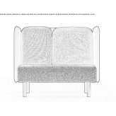 Sound-absorbing office sofa/office cabin Inirida