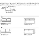 Sofa materiałowa 4-osobowa Huacho