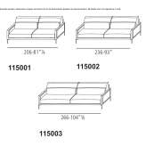 Sofa materiałowa lub skórzana Mathews