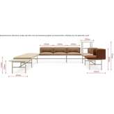 Modular sectional sofa made of fabric Dalboset