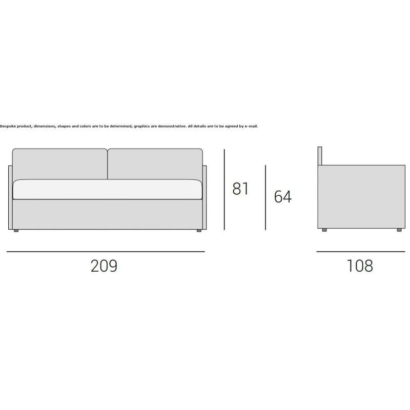 Rozkładana, materiałowa sofa z miejscem do przechowywania Naleczow Rozkładana, materiałowa sofa z miejscem do przechowywania Naleczow