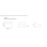 3-seater sectional sofa Cerasu
