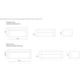 Sectional fabric sofa Cerasu