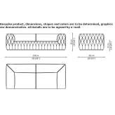 3-osobowa sofa nabuk Mirabel