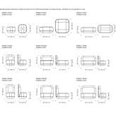 Modułowa sofa segmentowa Utorgosh