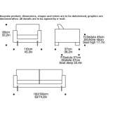 Leather 3-seater sofa Dermbach