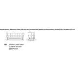 Sofa materiałowa 3-osobowa Tarcaia