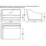 Modułowa sofa segmentowa z tkaniny Wijchen