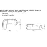 Curved sofa Sfruz