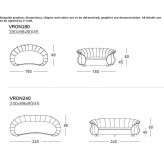 Curved sofa Derma