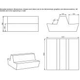 Dwustronna sofa wypoczynkowa QM Foam Beaupre