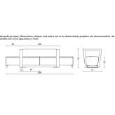 Sectional fabric sofa Lentilly